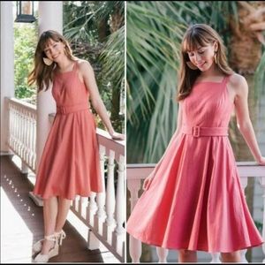 NWT Gal Meets Glam Rose Petite Linen Dress Size 00P